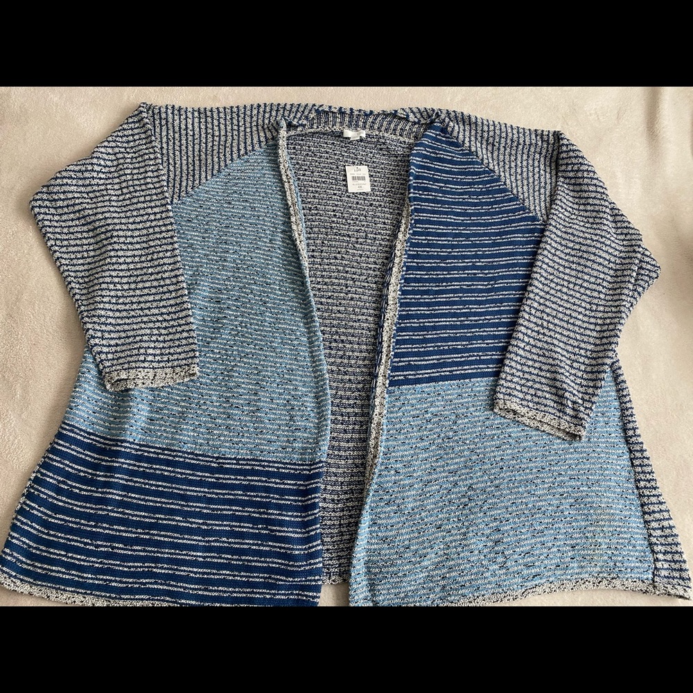 NWT J Jill Knit Open Cardigan 4X